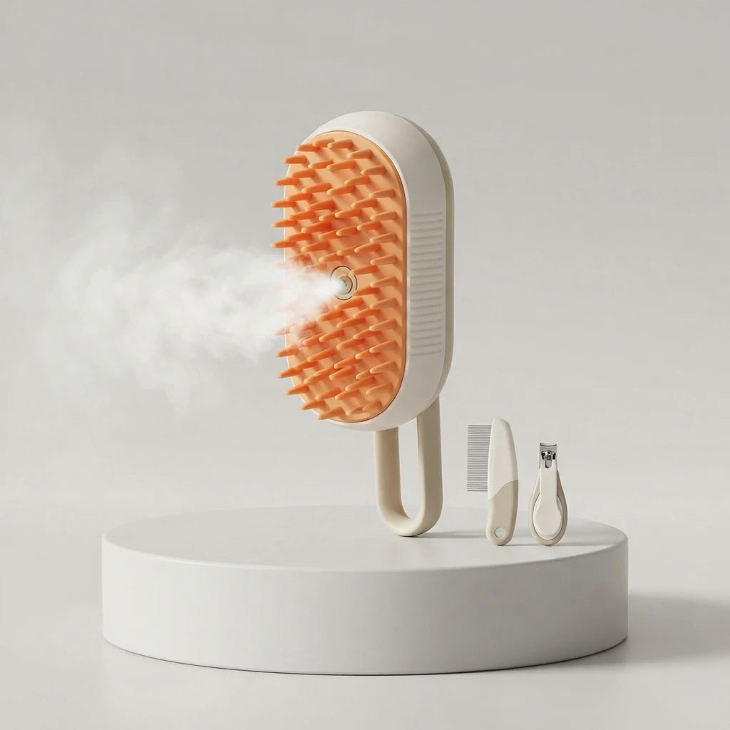 Brosse vapeur WAAKILI pour chat et chien